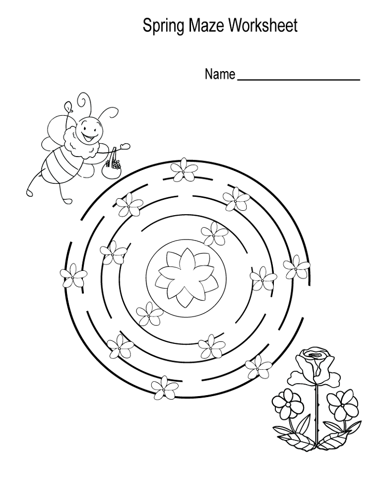 Simple Mazes For Kids Educative Printable