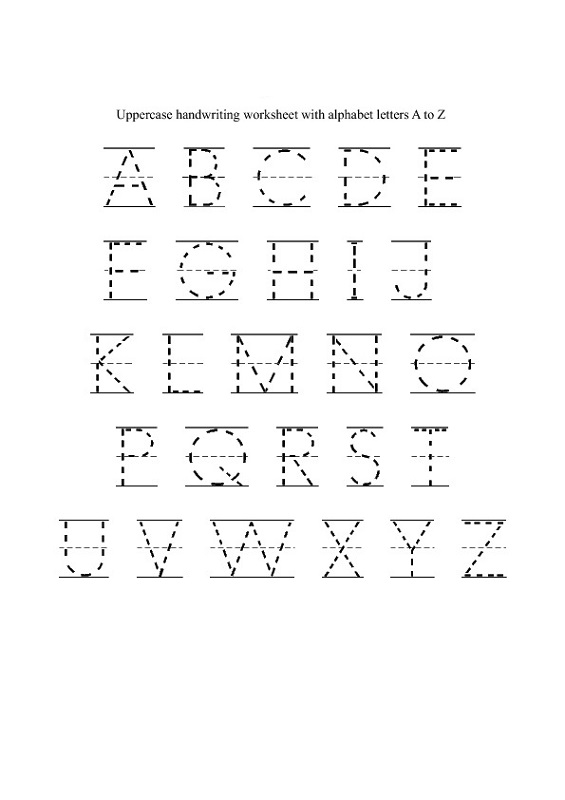 Tracing Letters Worksheets For Kindergarten Educative Printable