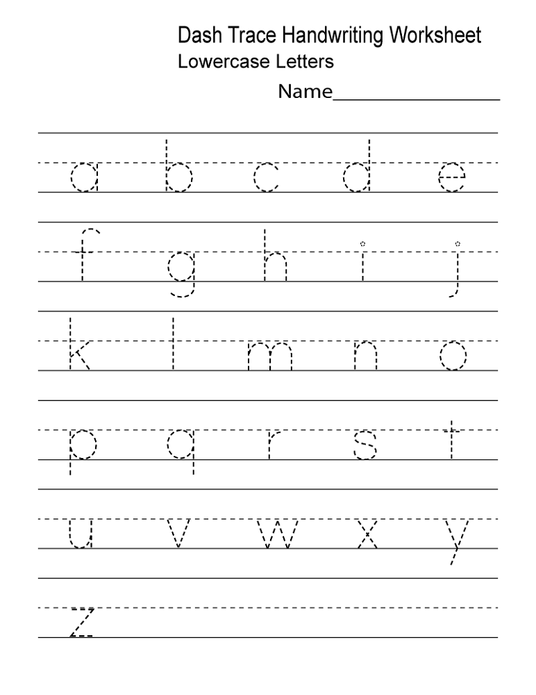 Tracing Letters Worksheet Tracing Letters Worksheet