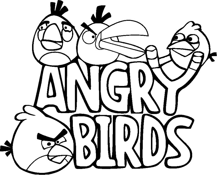Free Childrens Colouring Angry