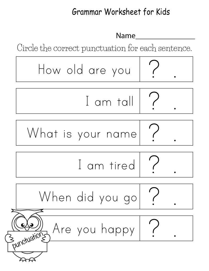 Fun Printable Worksheets Grammar