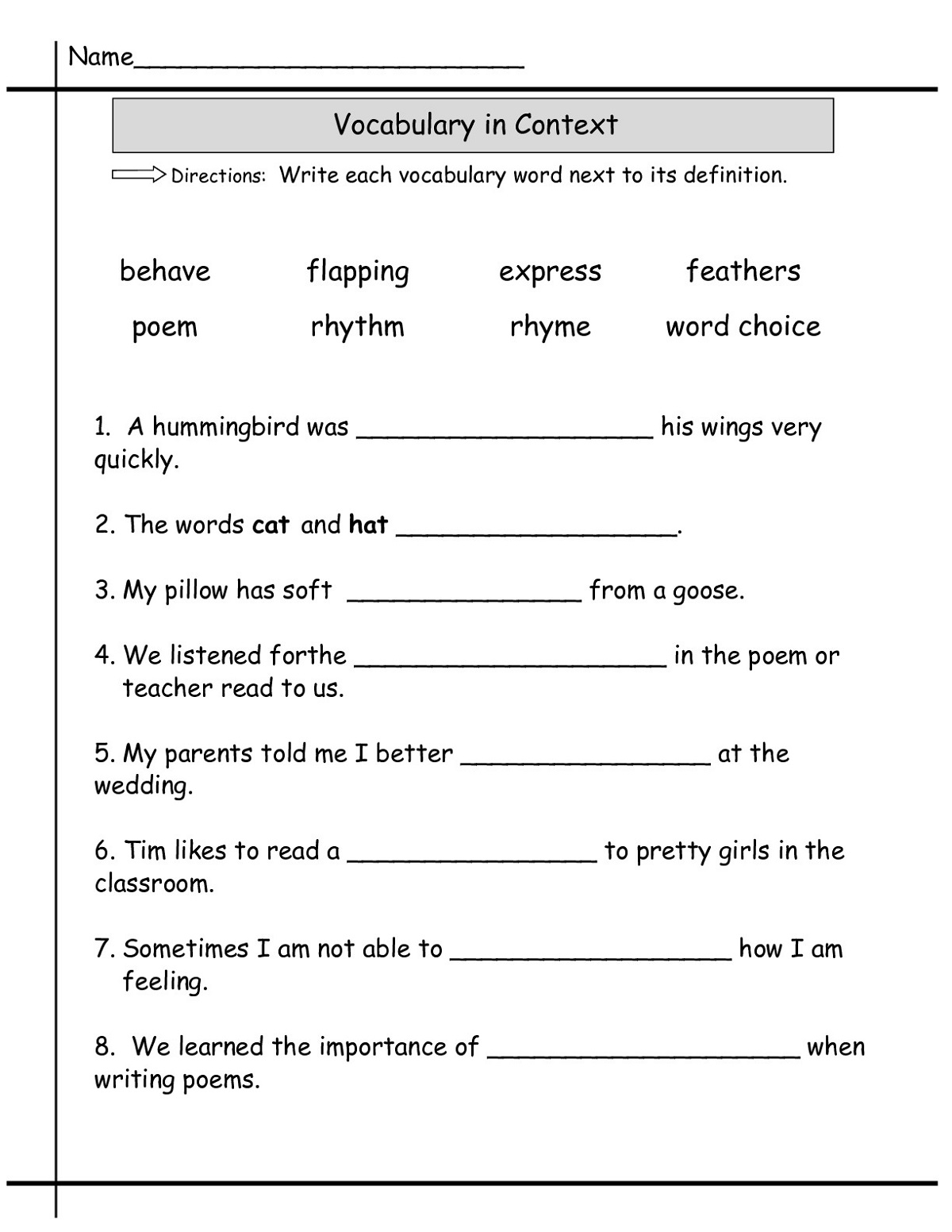 Second Grade Worksheets Science
