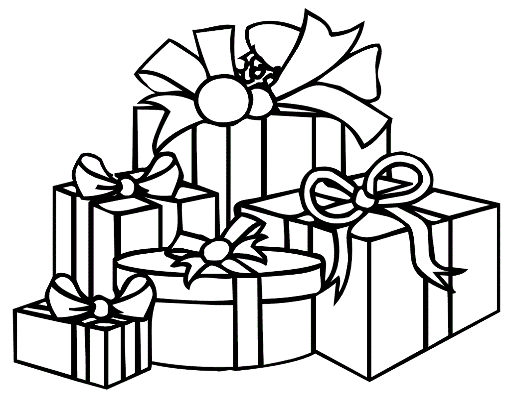 christmas coloring pages gift