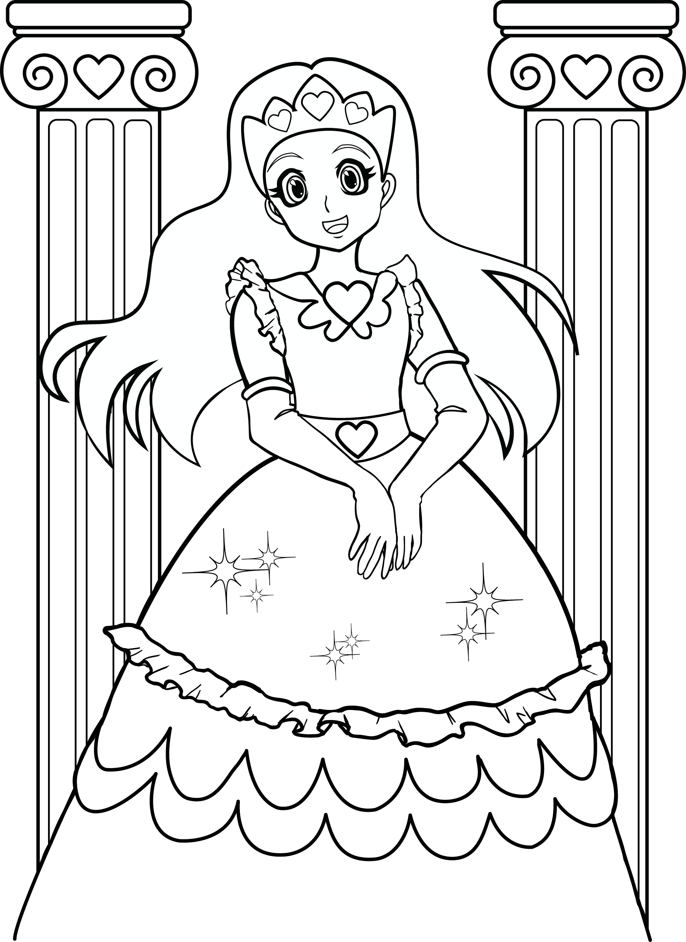 coloring pages for girls princess