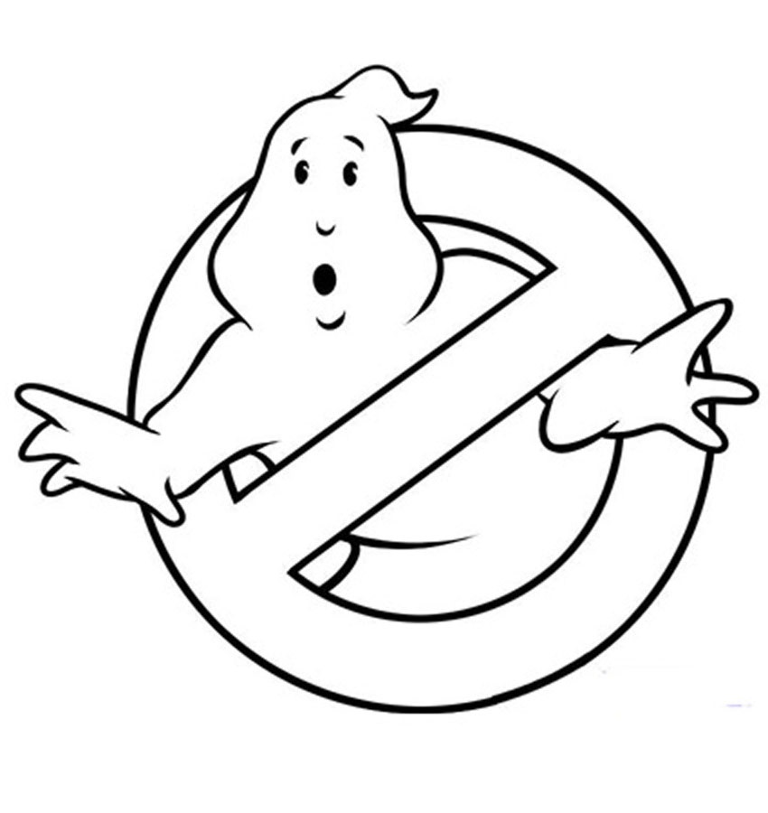 ghostbusters coloring pages ghostbusters logo