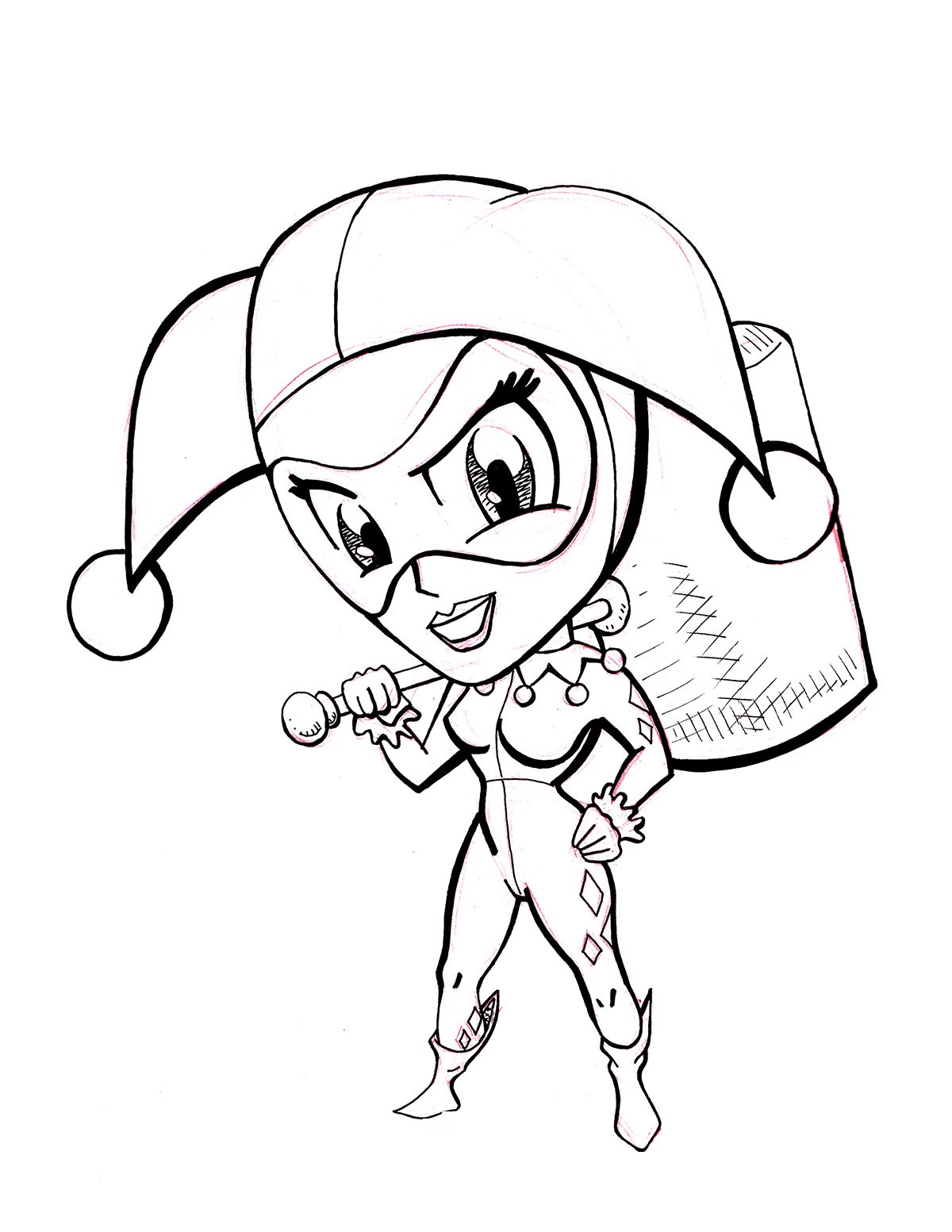 harley quinn coloring pages harley quinn girl