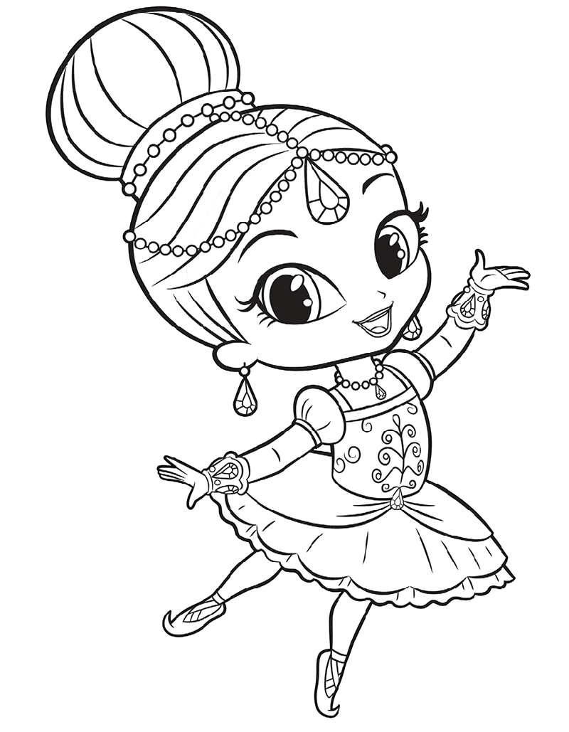 shimmer and shine coloring pages shimmer