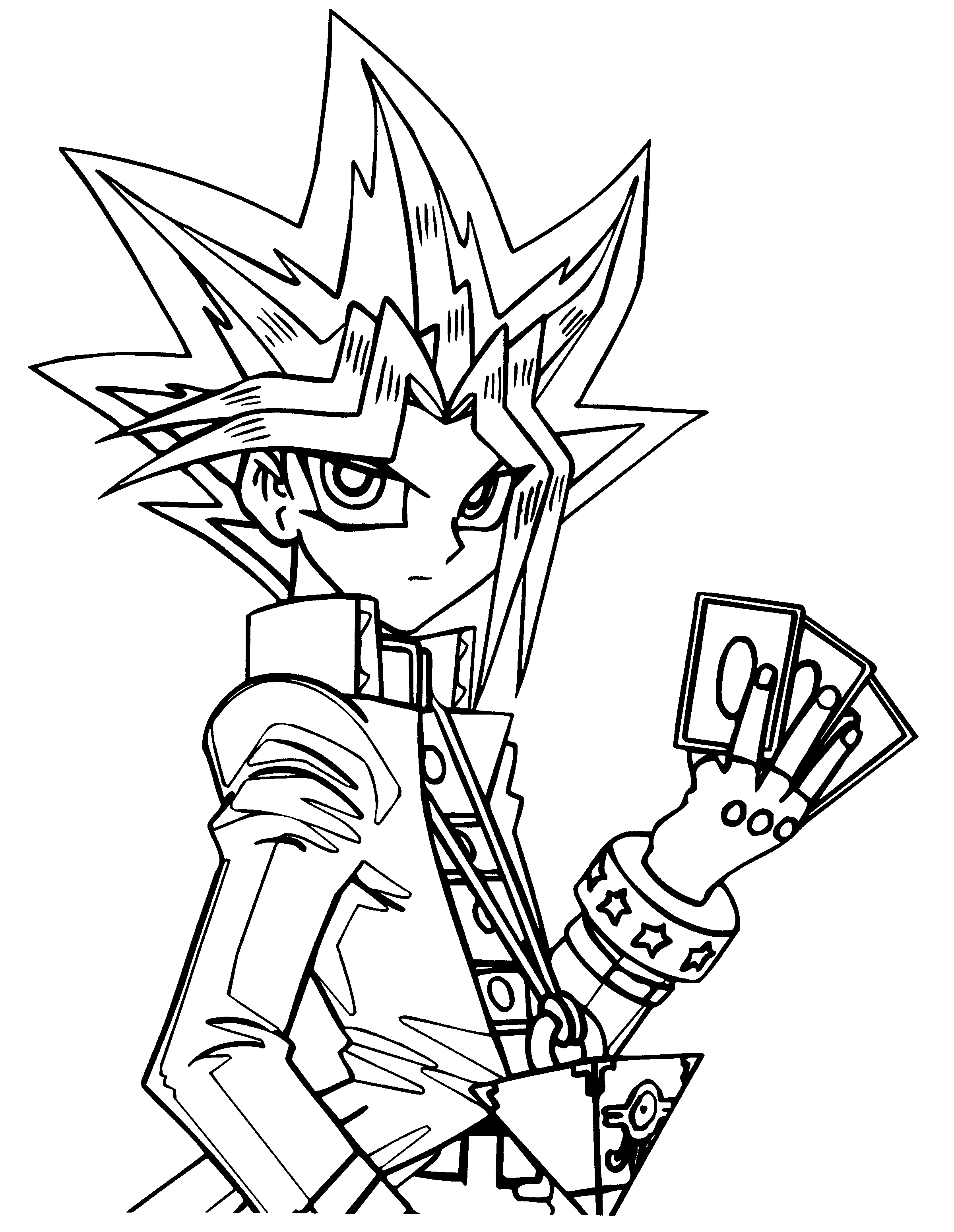 yugioh coloring pages boy 4