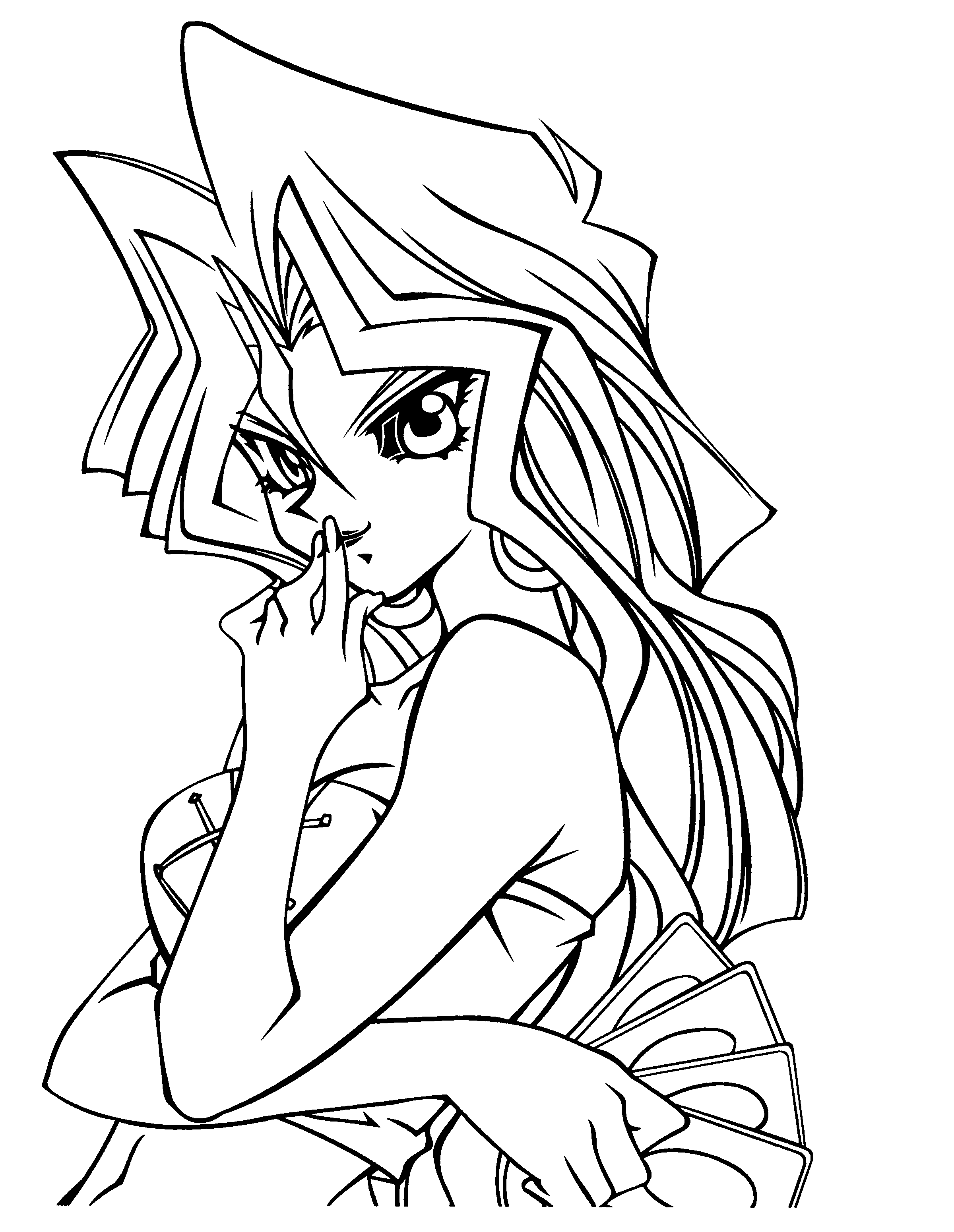 yugioh coloring pages mai