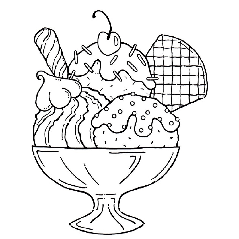Ice Cream Coloring Pages Educative Printable