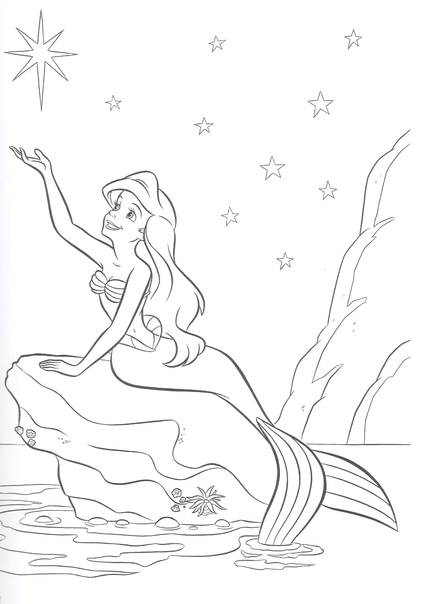 Little mermaid coloring pages isney