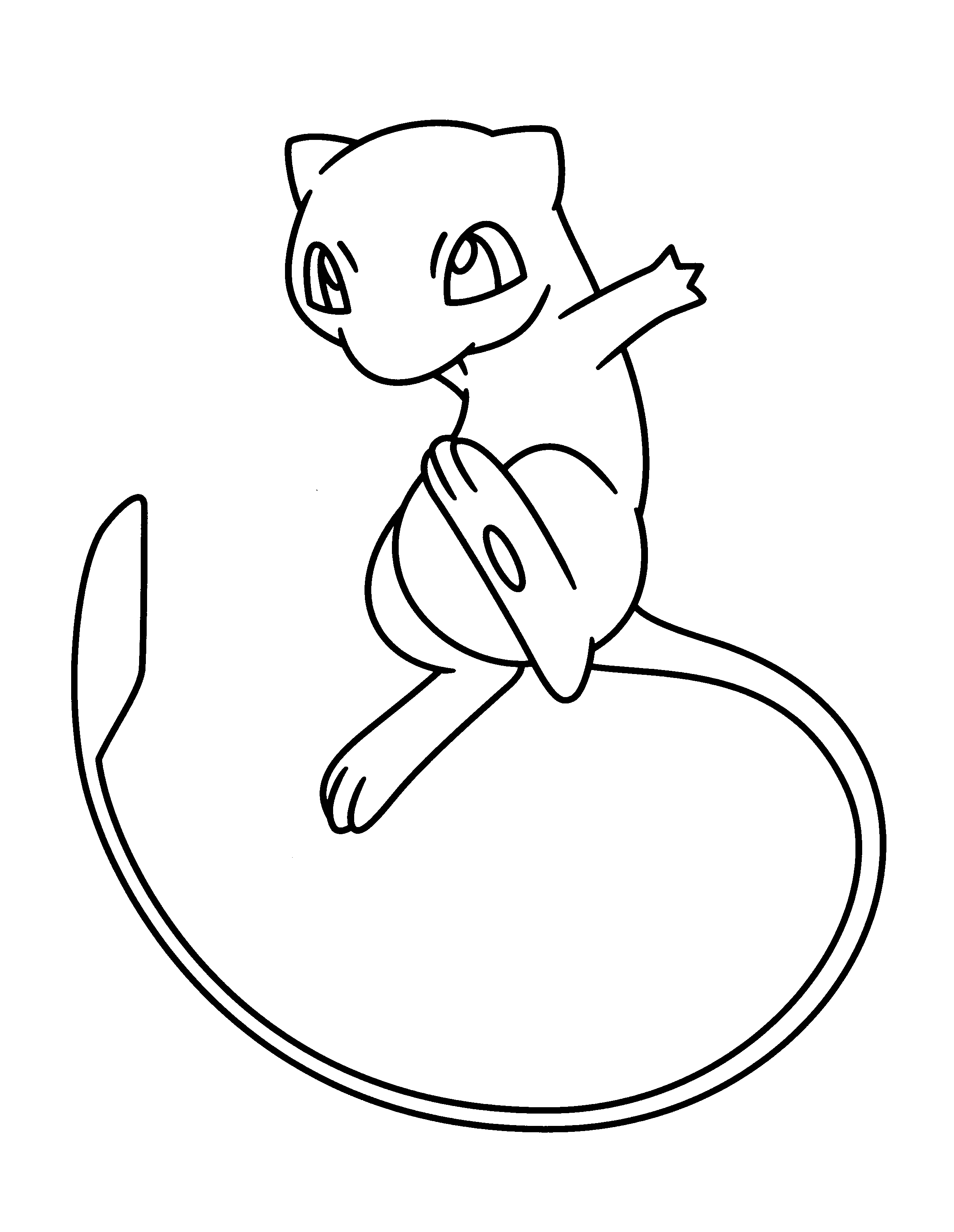 Mew coloring pages 2