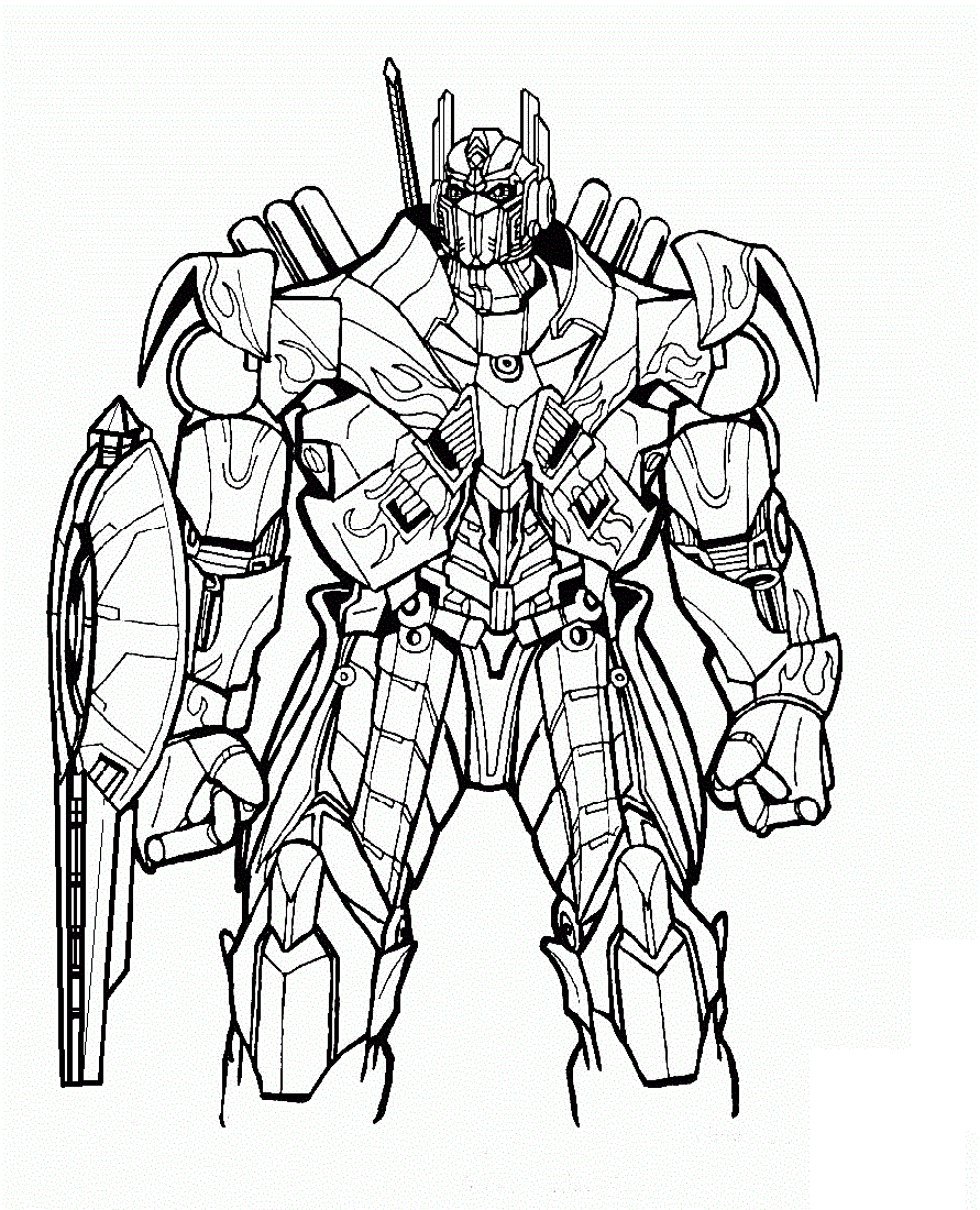 Transformers Coloring Book Pages