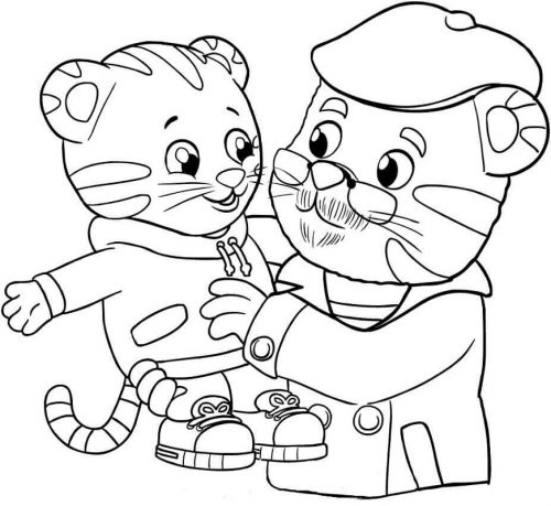 Daniel Tiger Coloring Pages | Educative Printable