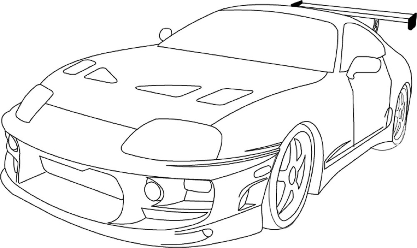fast and furious coloring pages toyota supra