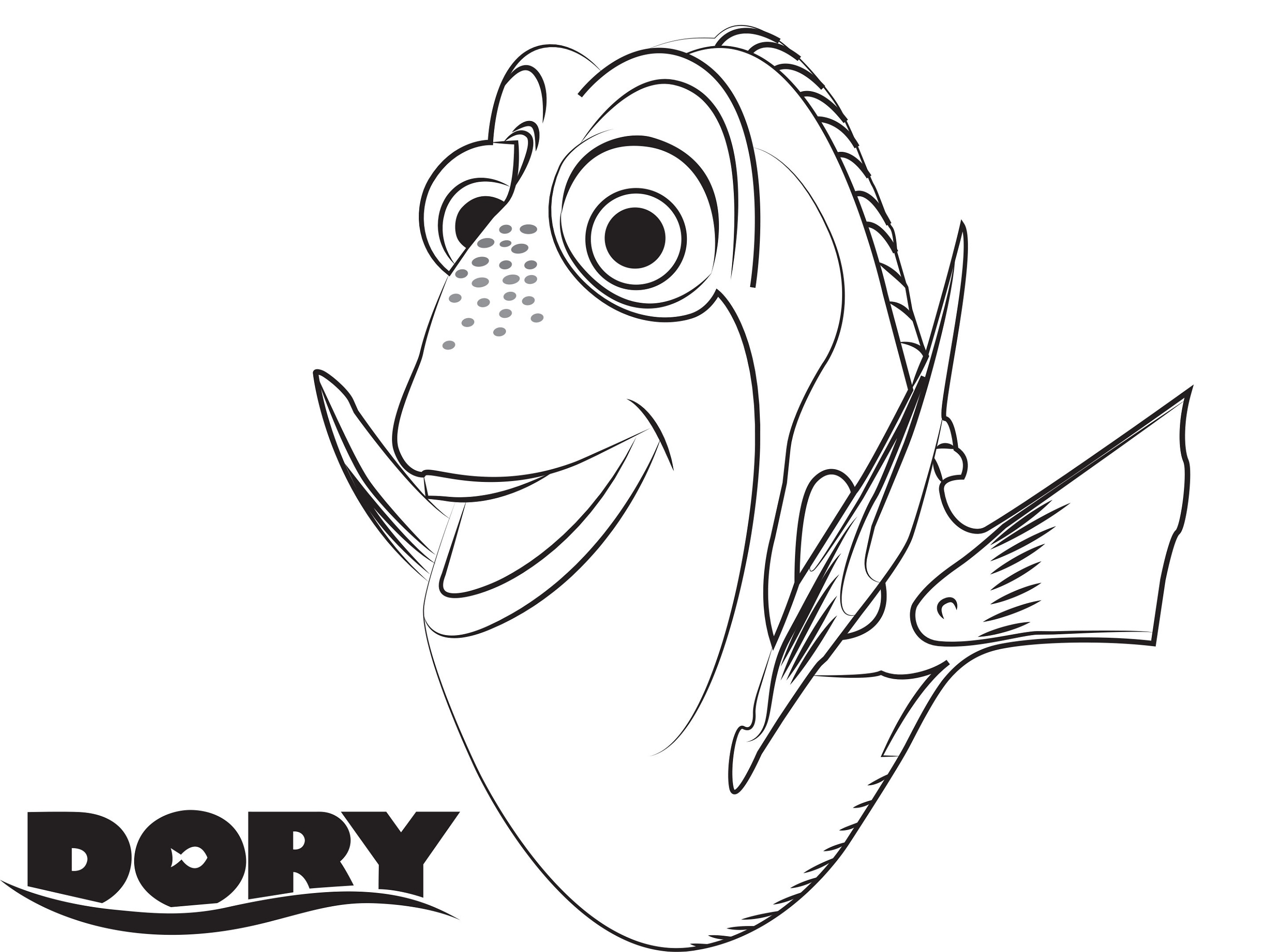 finding dory coloring pages dory