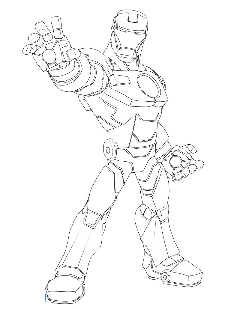 Iron Man Coloring Pages | Educative Printable
