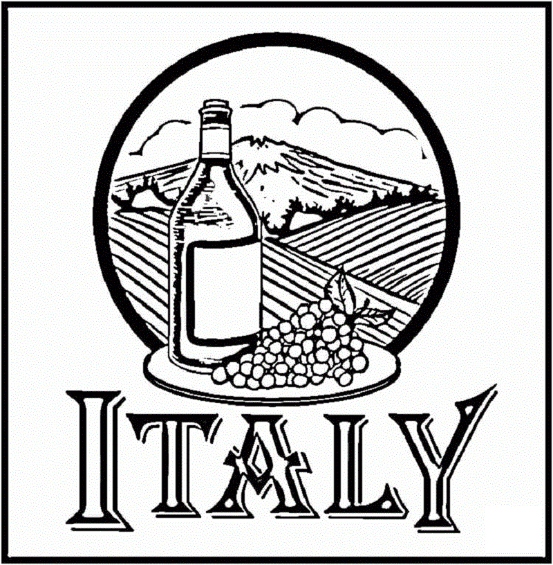 italy flag coloring page italian