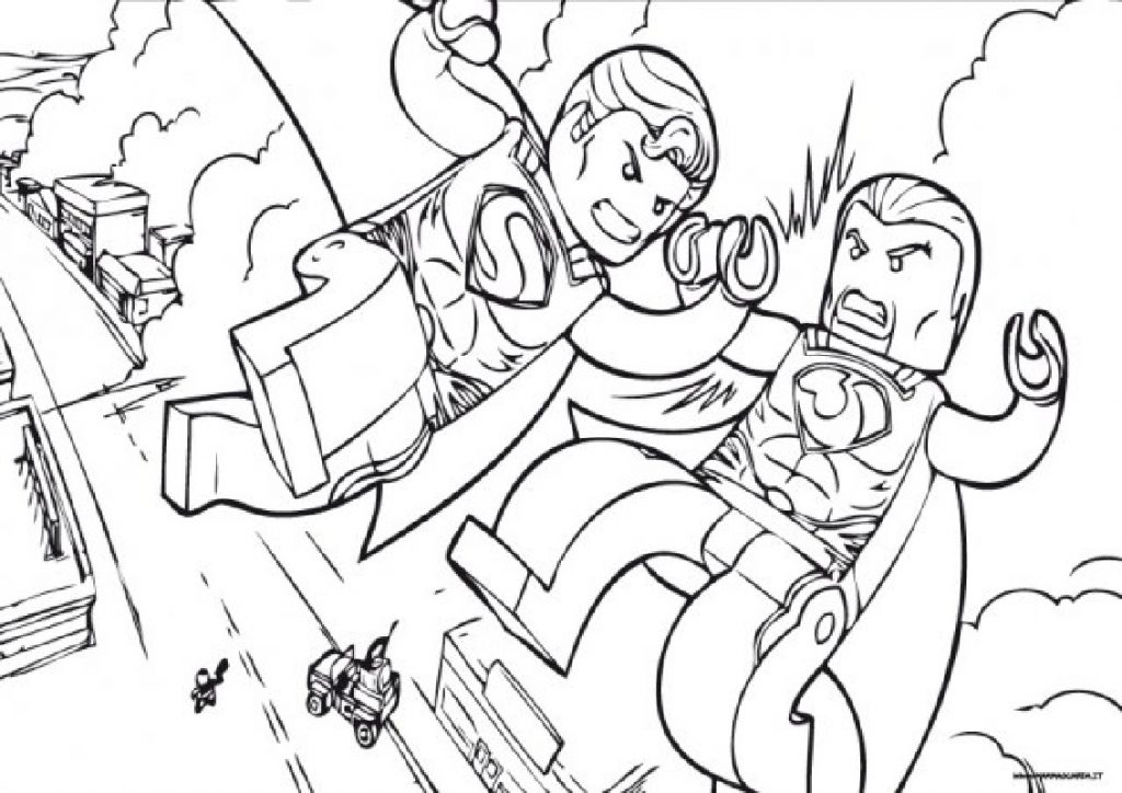 Lego Superman Coloring Pages Educative Printable
