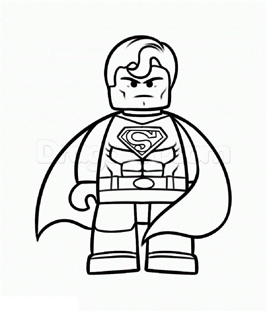 lego superman coloring pages superman