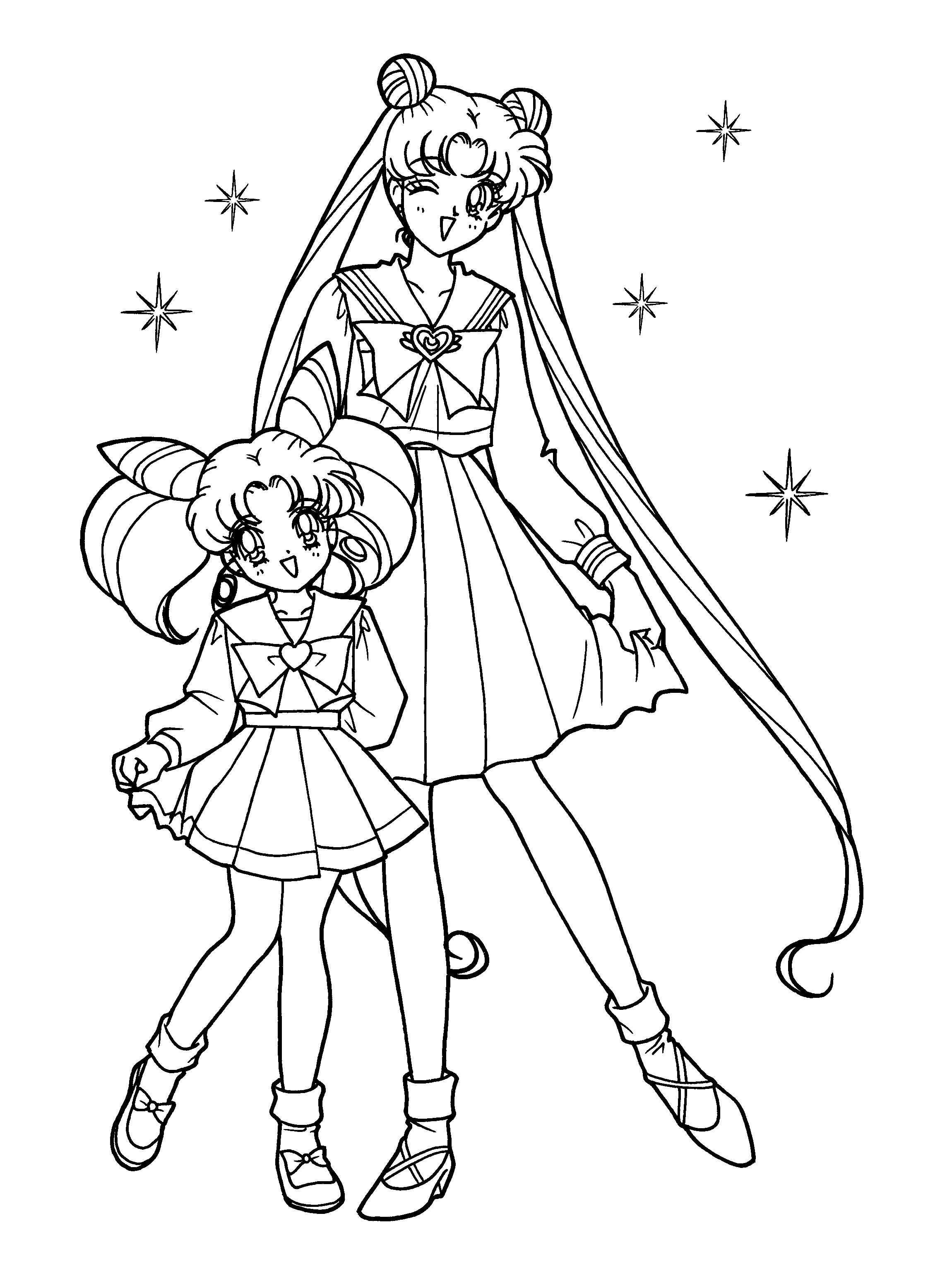 sailor moon coloring pages 1 Educative Printable