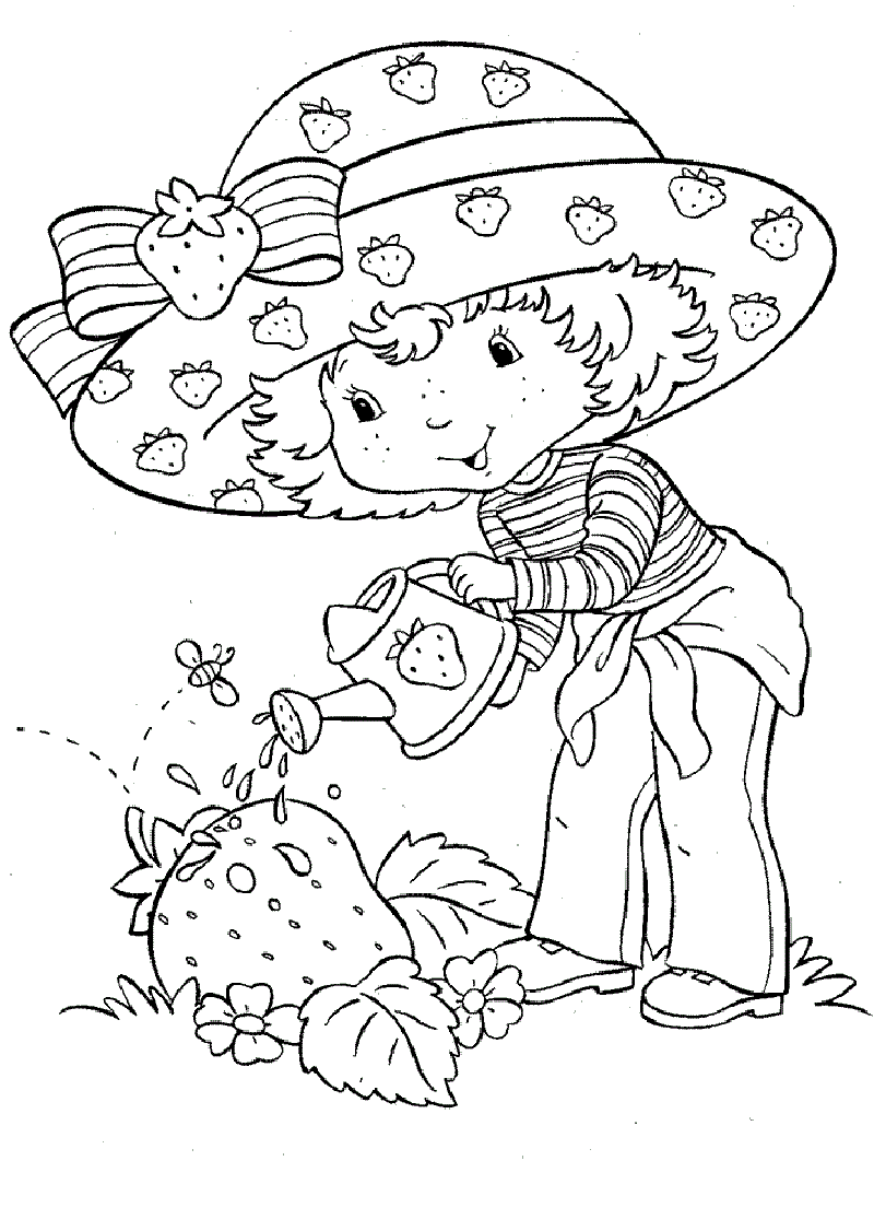 strawberry shortcake coloring pages 5