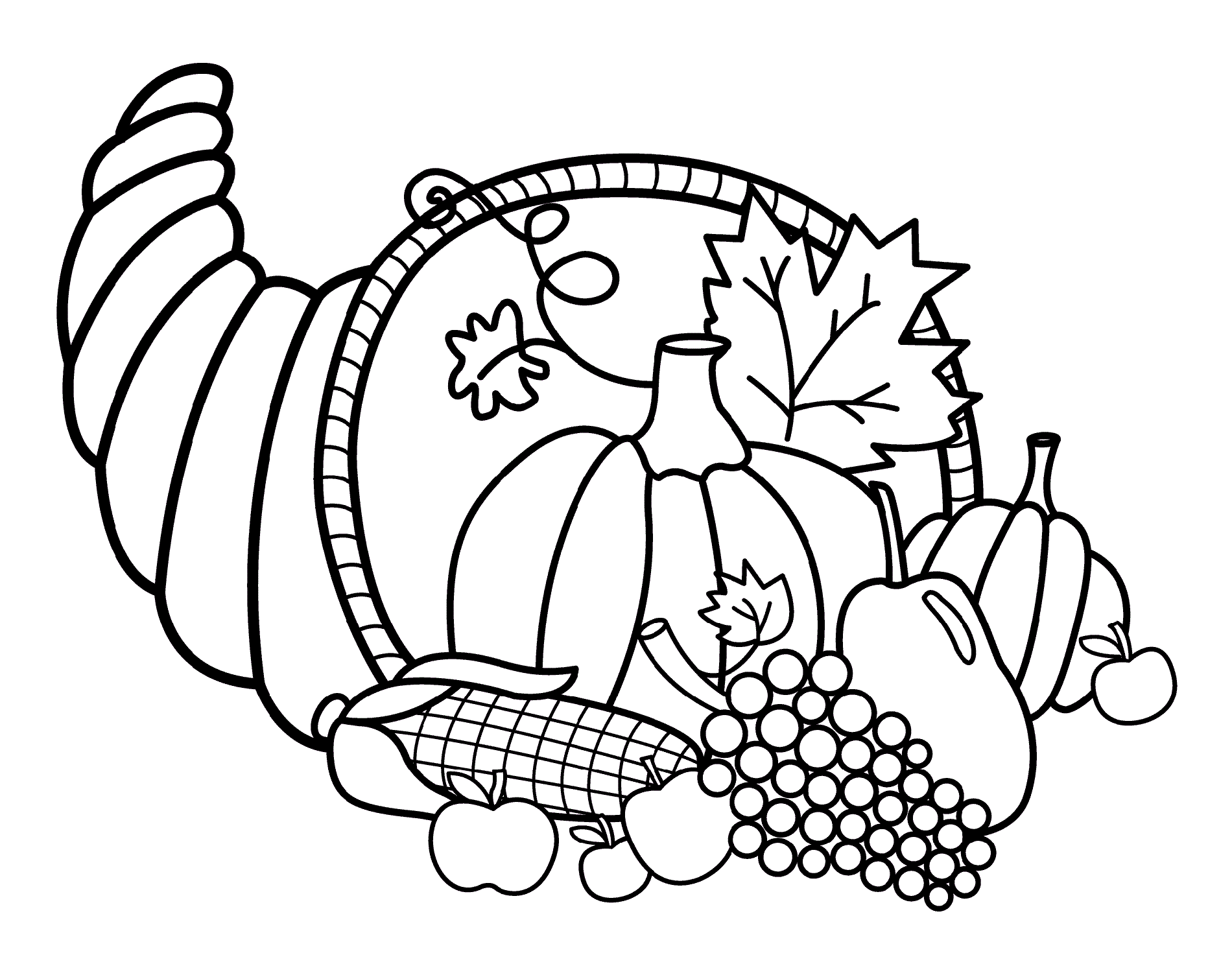 thanksgiving coloring sheets 4