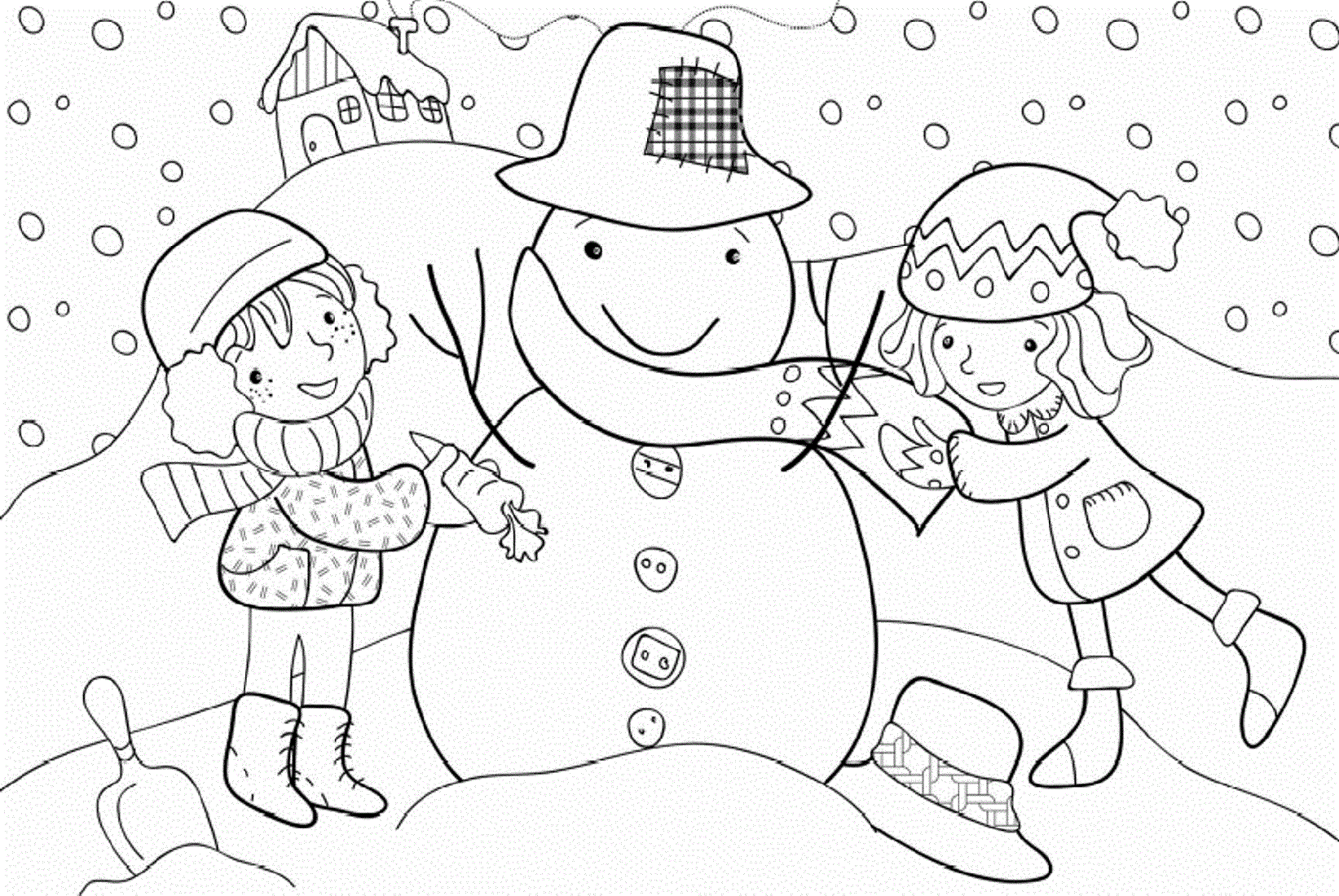 winter coloring pages 2
