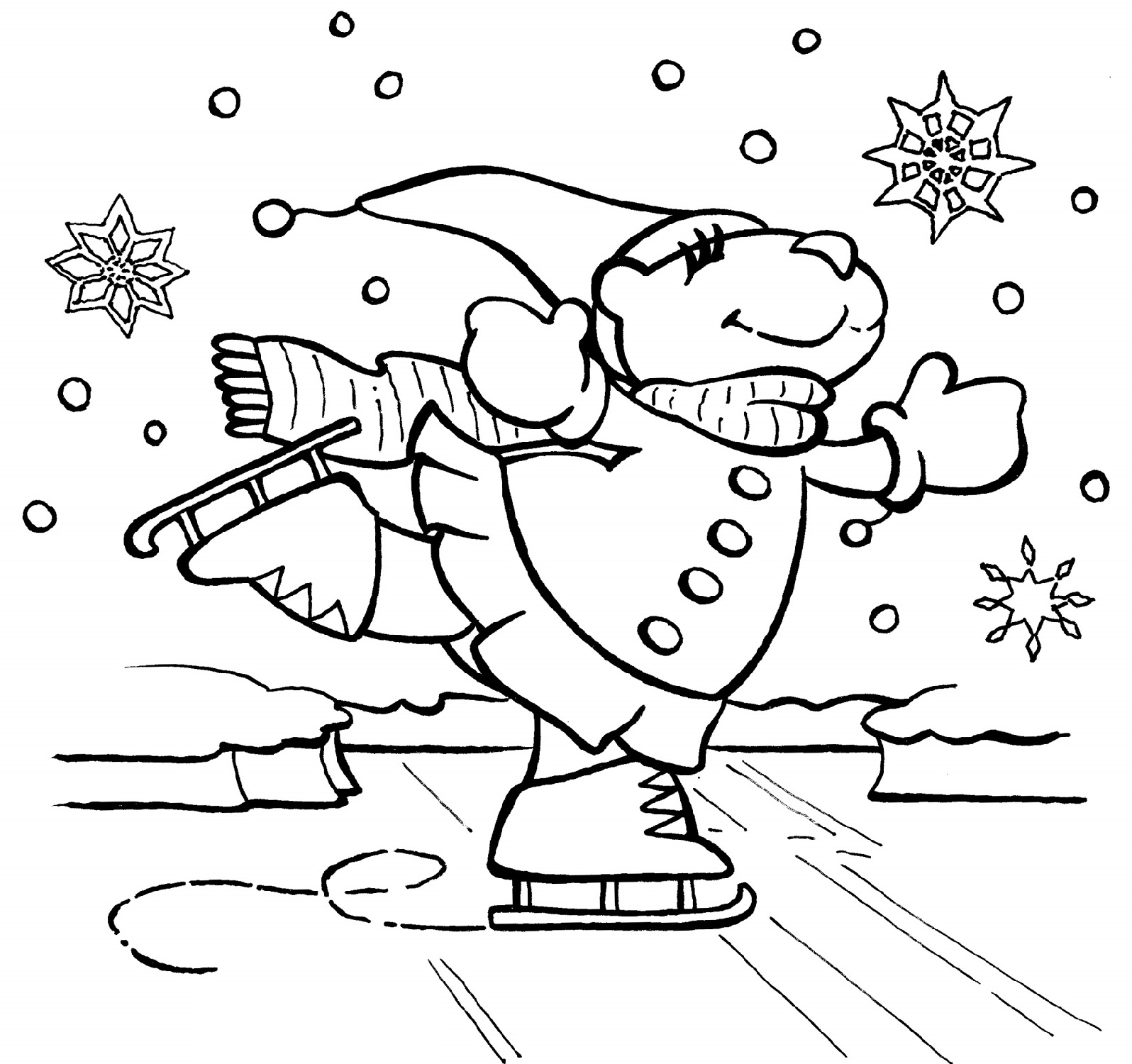 winter coloring pages 4