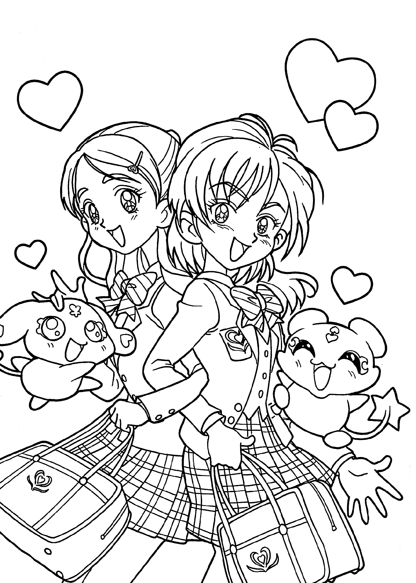 anime coloring pages printable 4