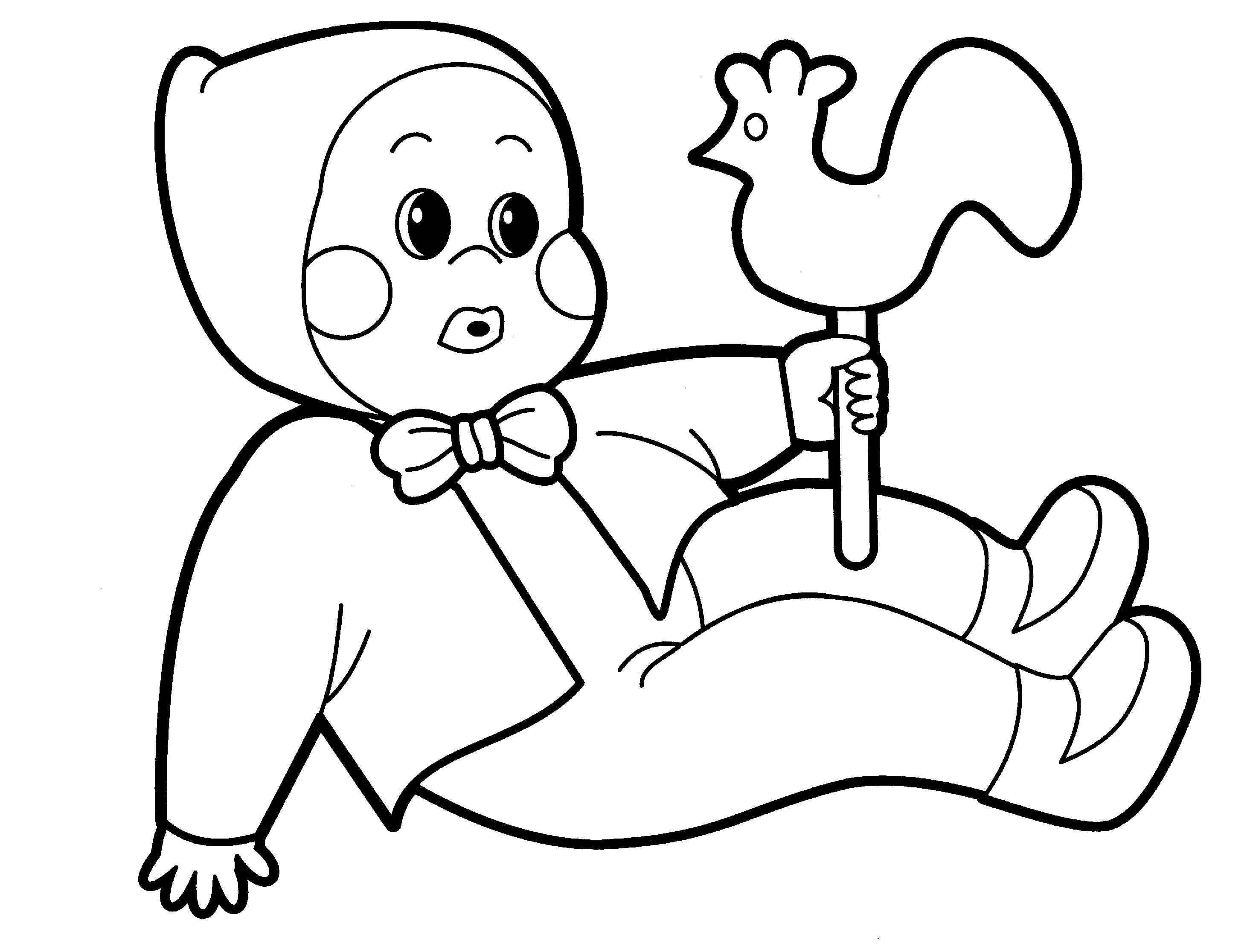 baby doll coloring page 4