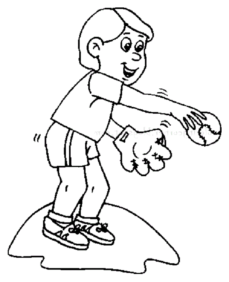 baseball coloring pages 2