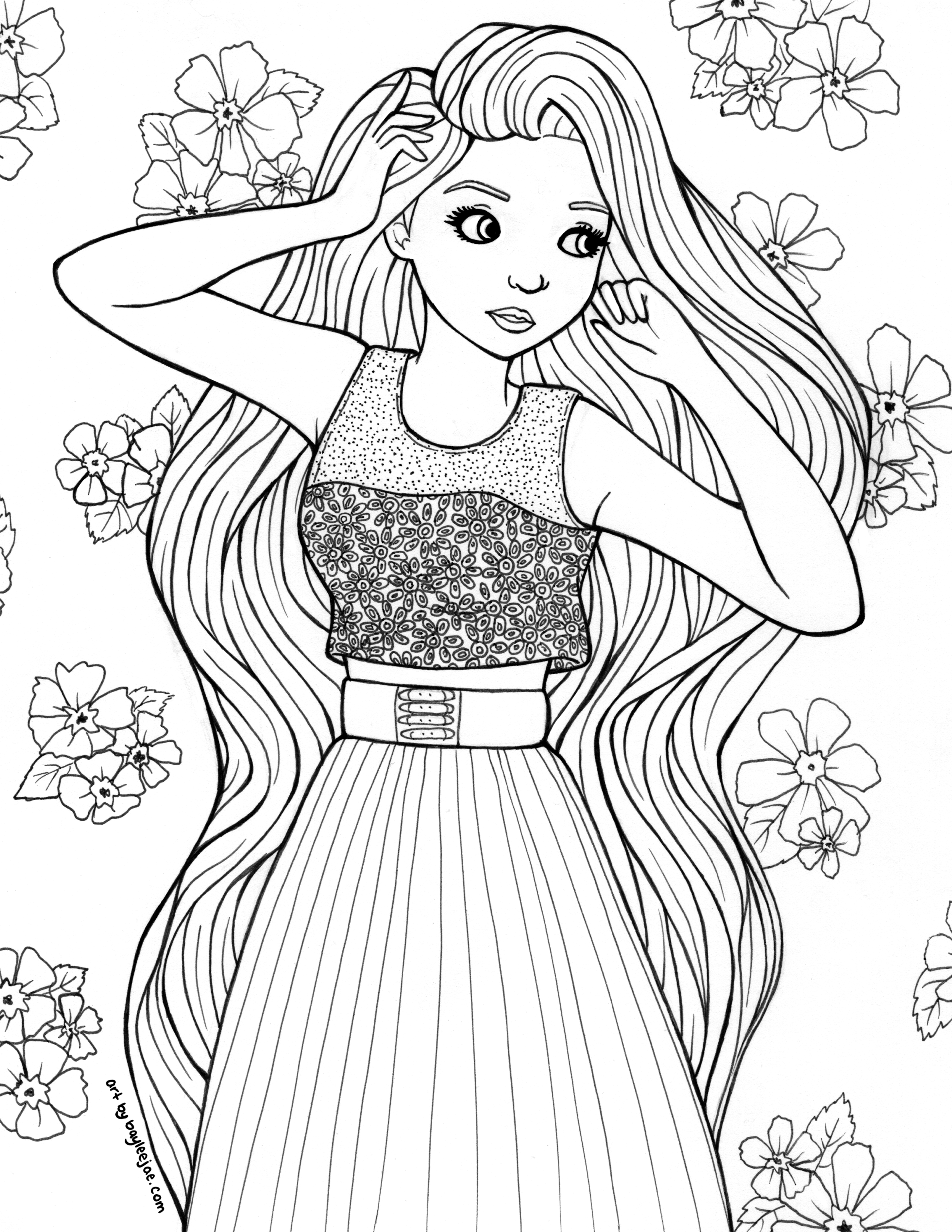 baylee jae coloring pages 1
