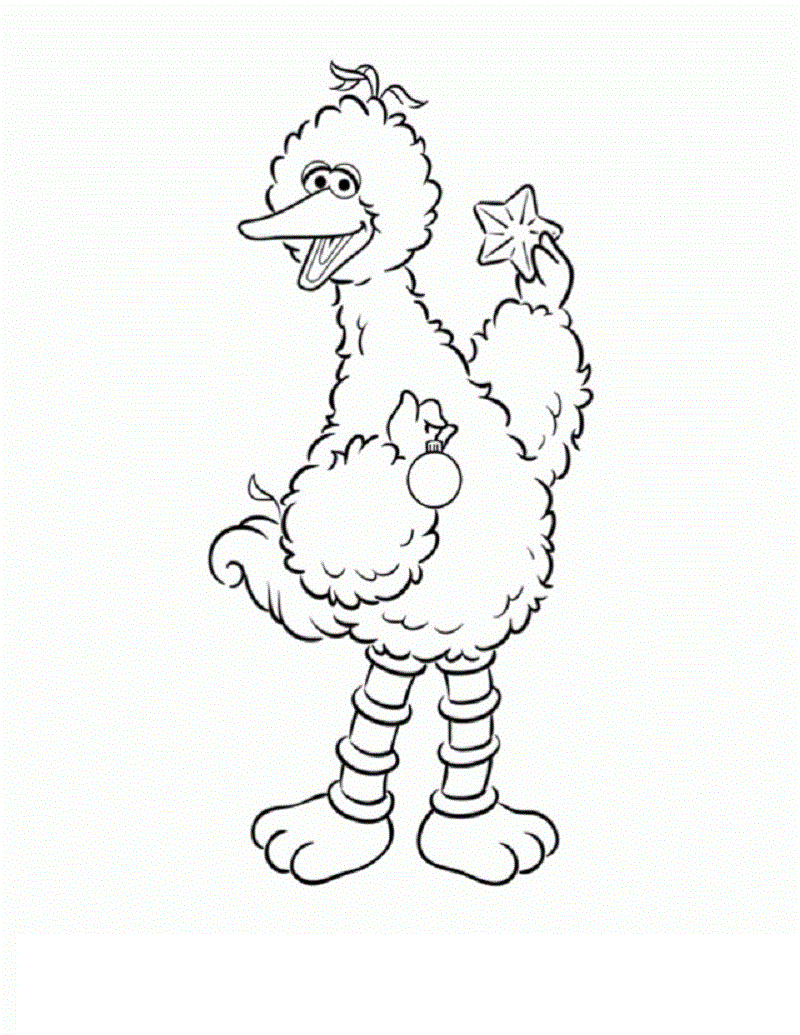 big bird coloring pages 3