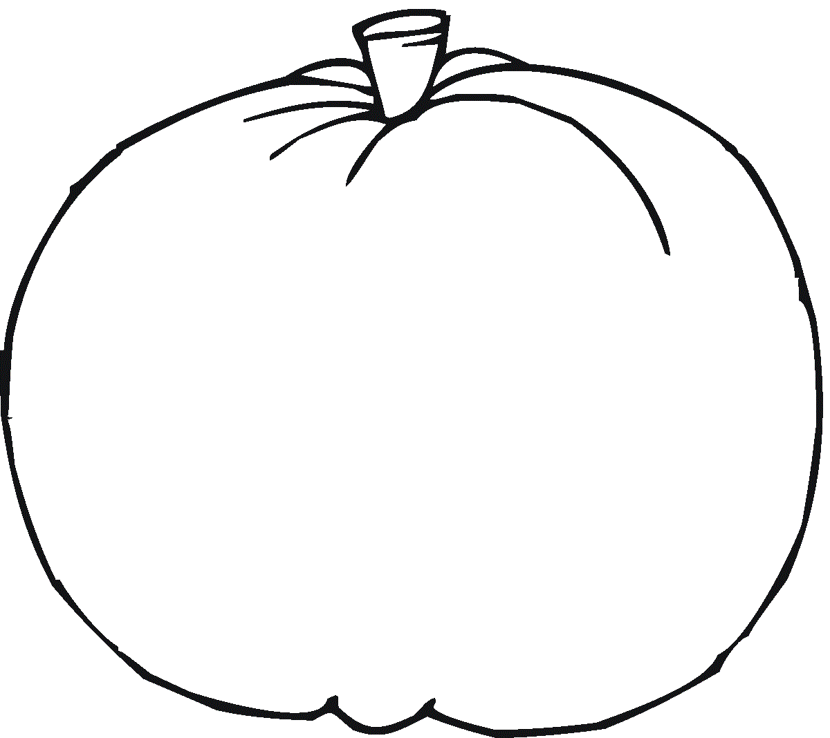 blank pumpkin coloring pages 3
