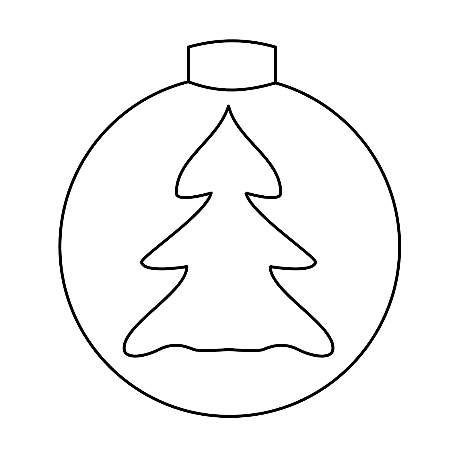 christmas ornament coloring pages 3