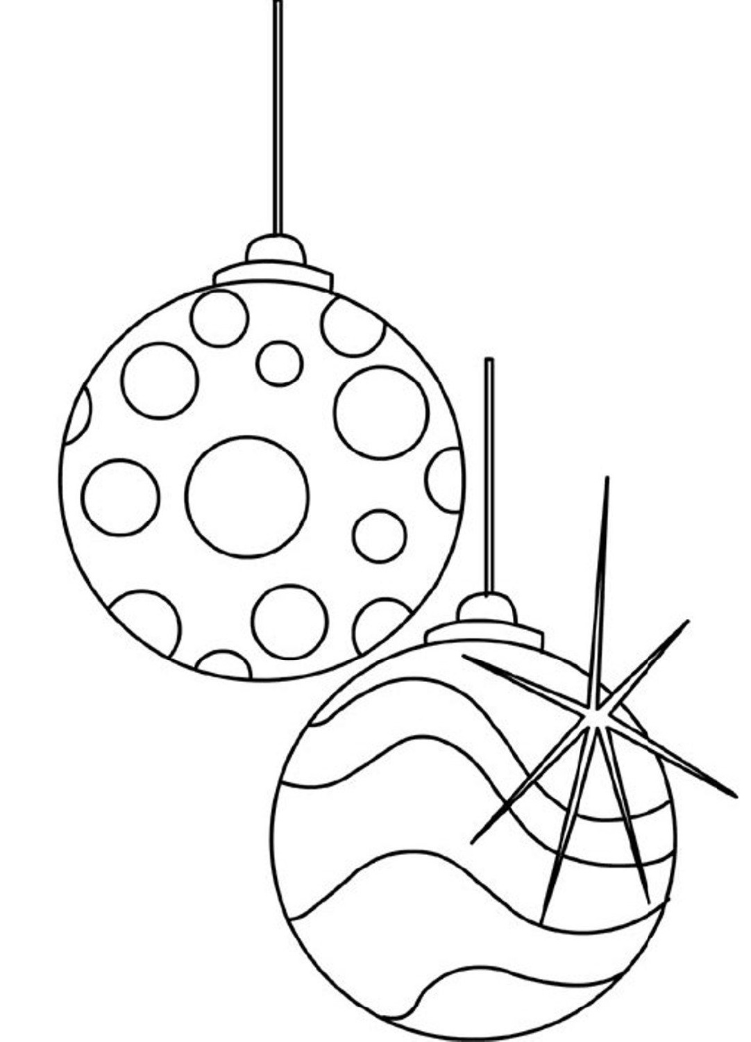 christmas ornament coloring pages 4