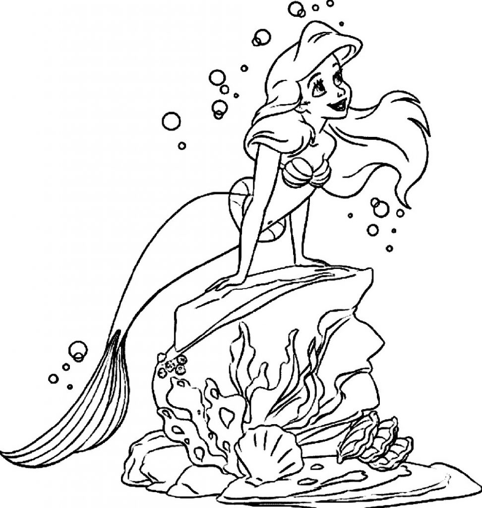 Mermaid Tail Coloring Page | Educative Printable