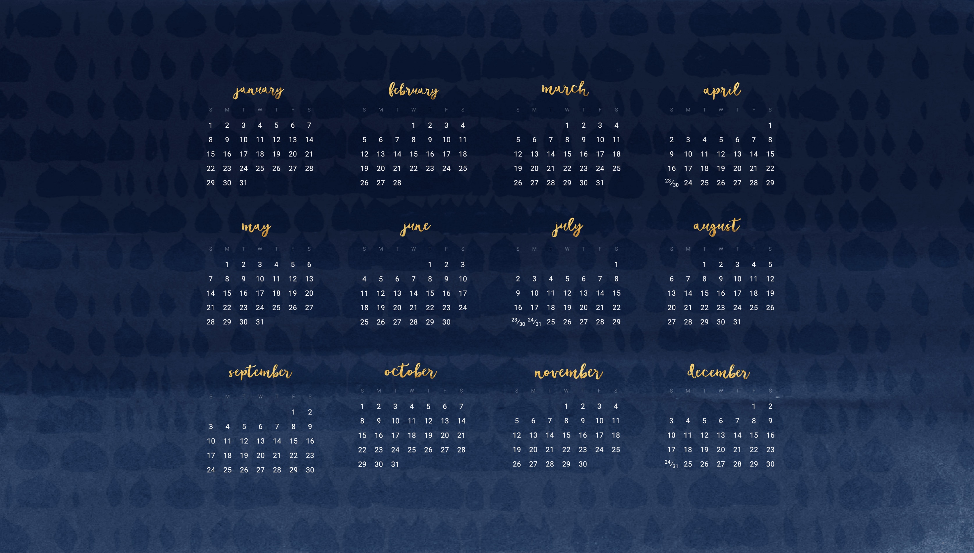 2018 Calendar Pdf Download Landscape