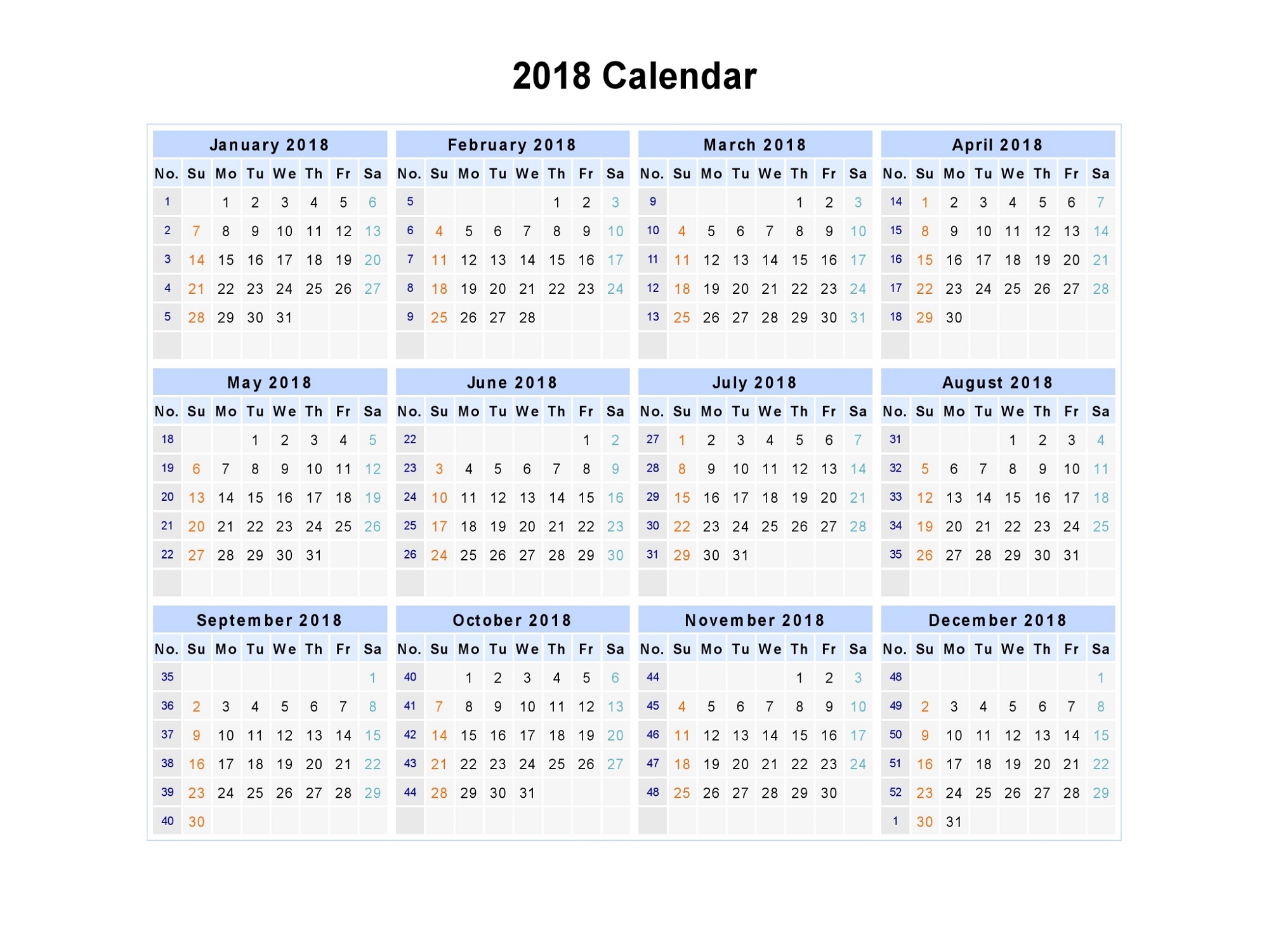 2018-Calendar-With-Week-Numbers-Template