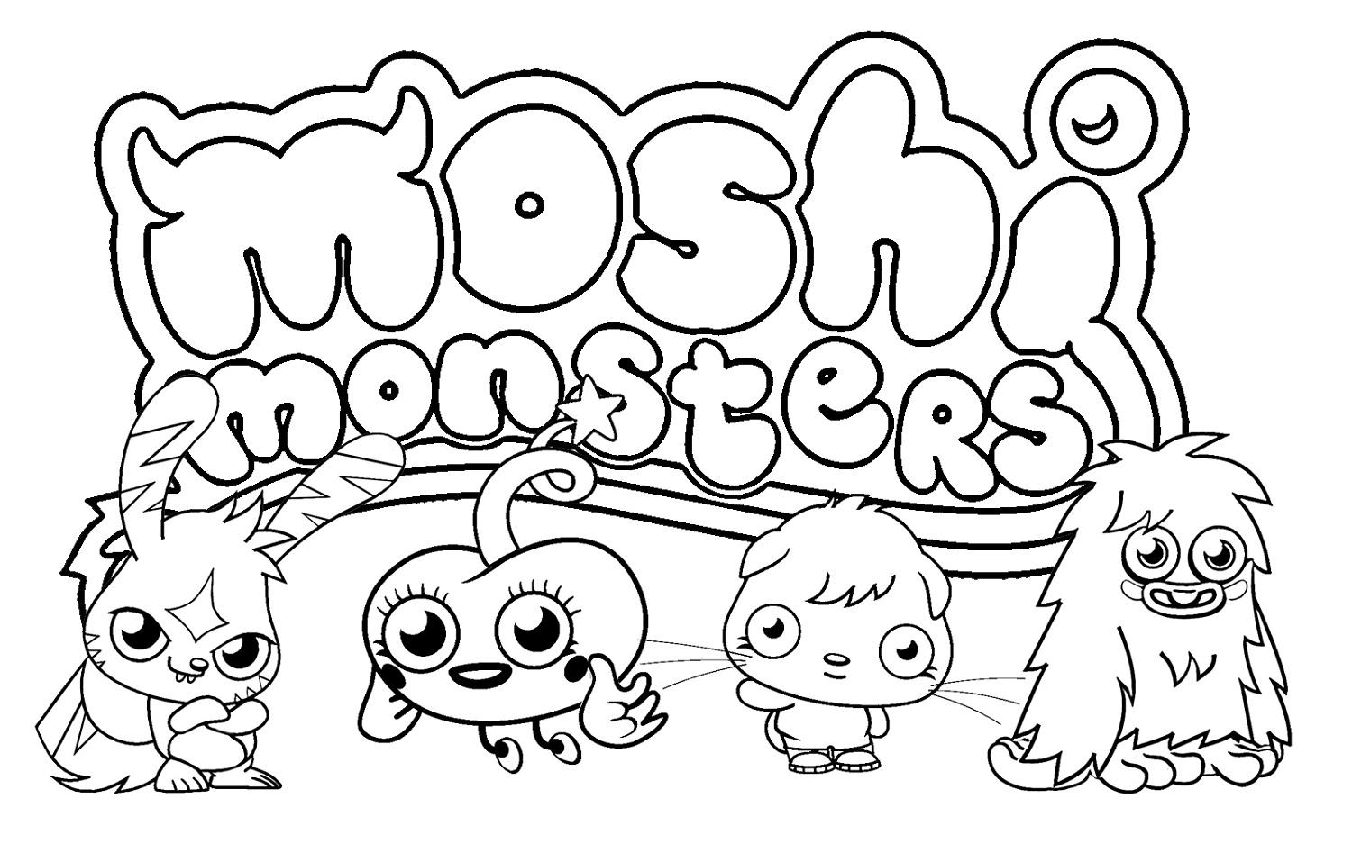 Moshi Monster Coloring Pages