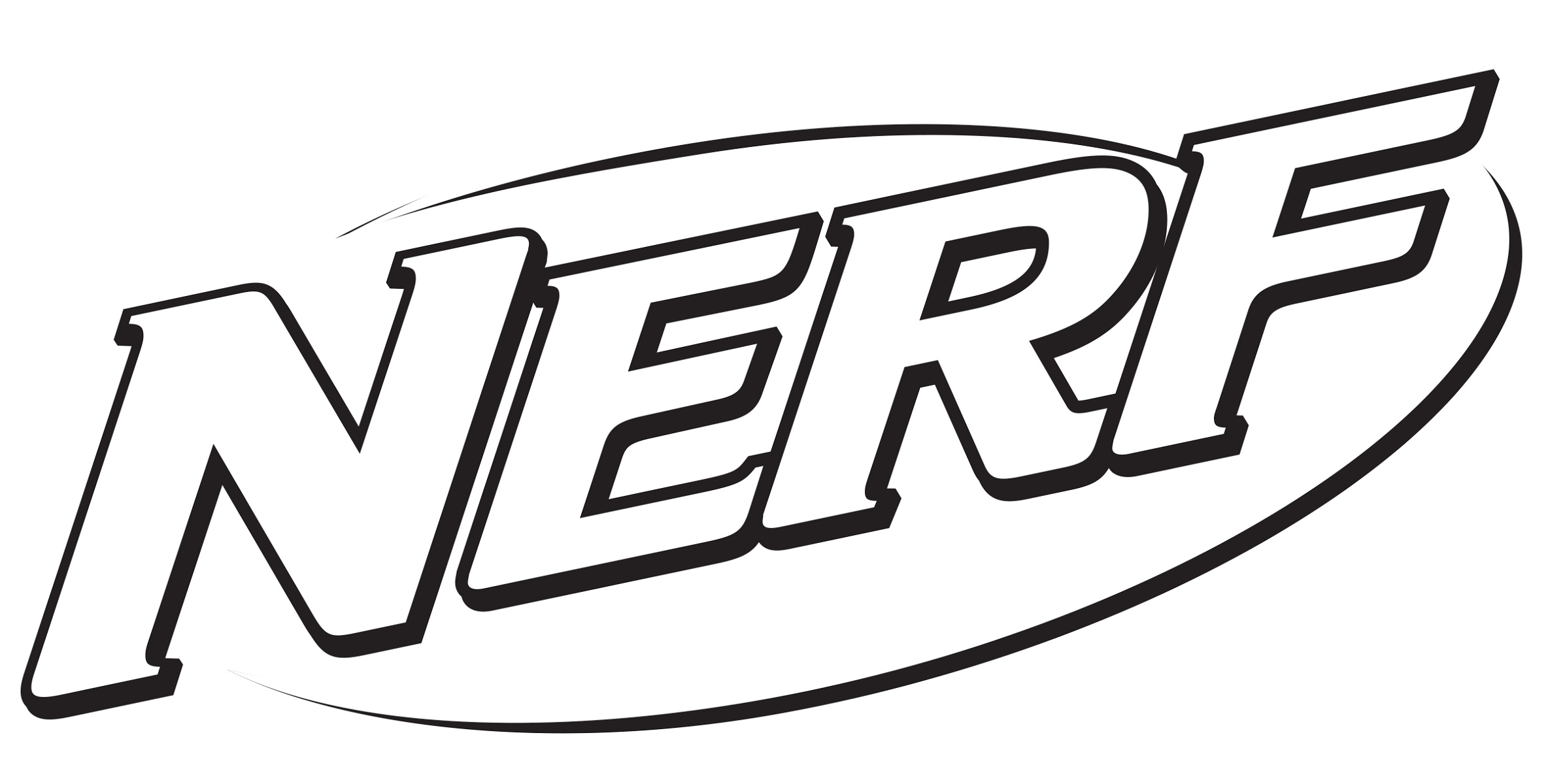 Nerf Coloring Pages Logo