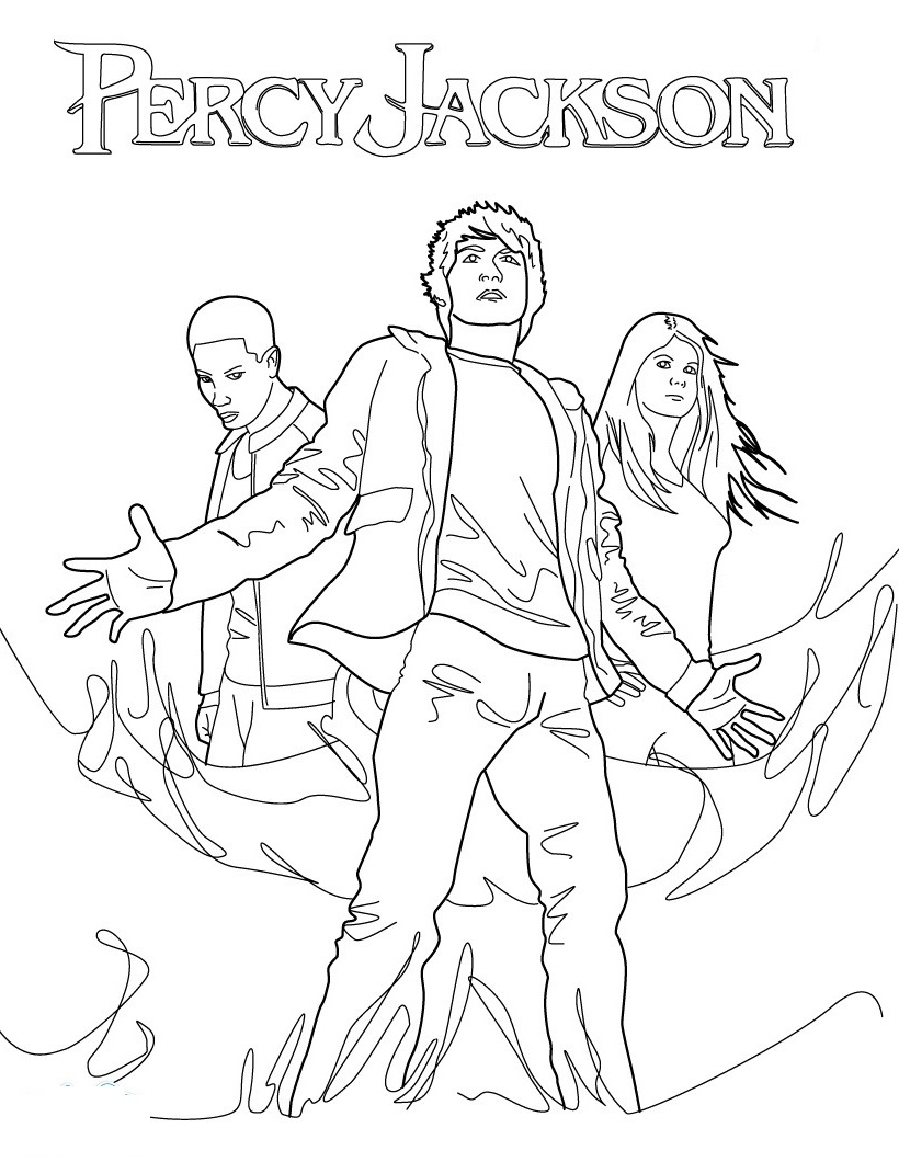 Percy Jackson Coloring Pages Free