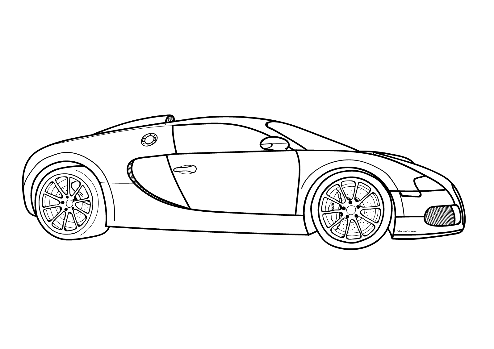 Bugatti Coloring Pages for Students 2019 Educative Printable