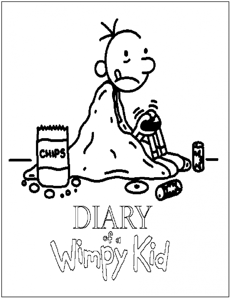 Diary of a Wimpy Kid Coloring Pages | Educative Printable
