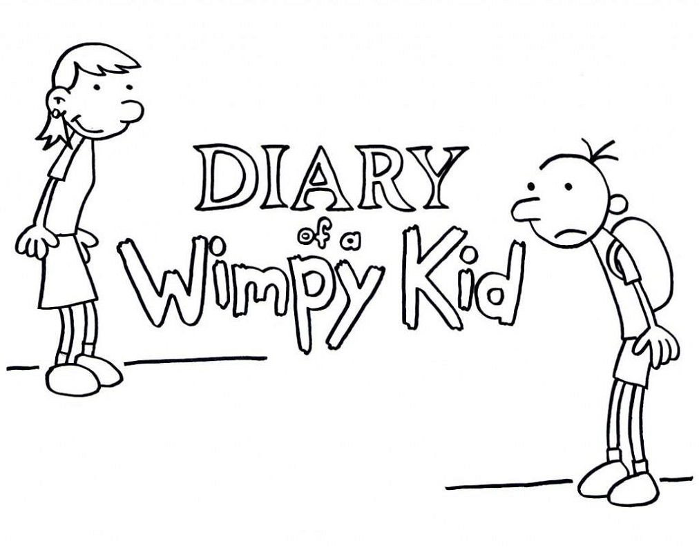 diary of a wimpy kid coloring pages 2