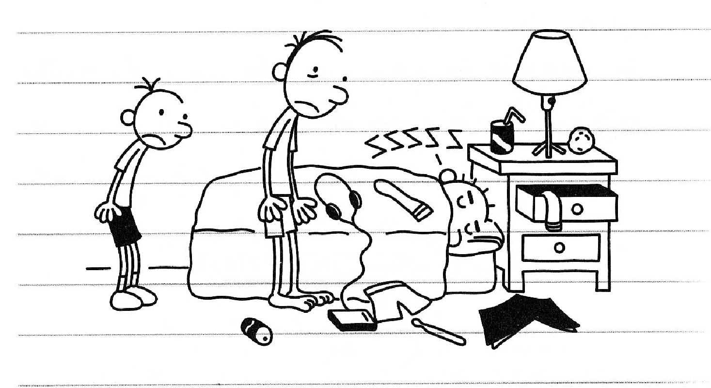 diary of a wimpy kid coloring pages 4