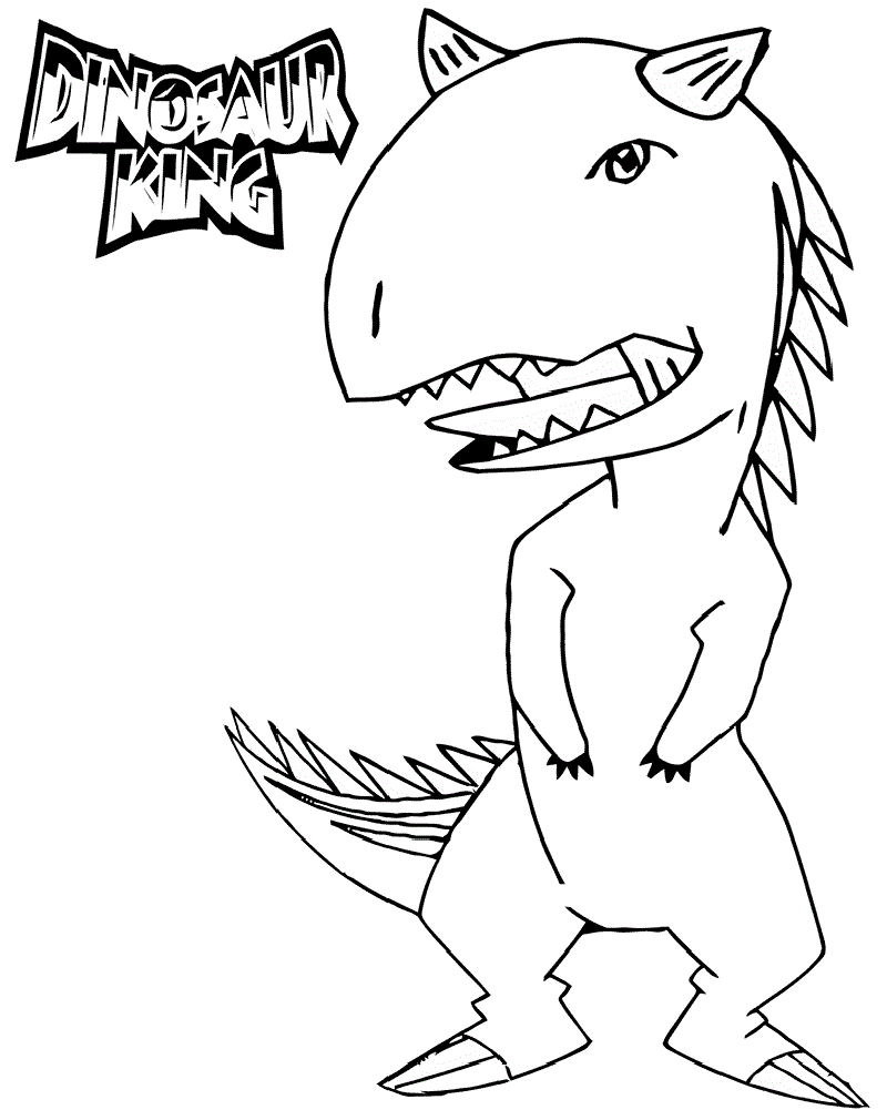 dinosaur king coloring pages 1