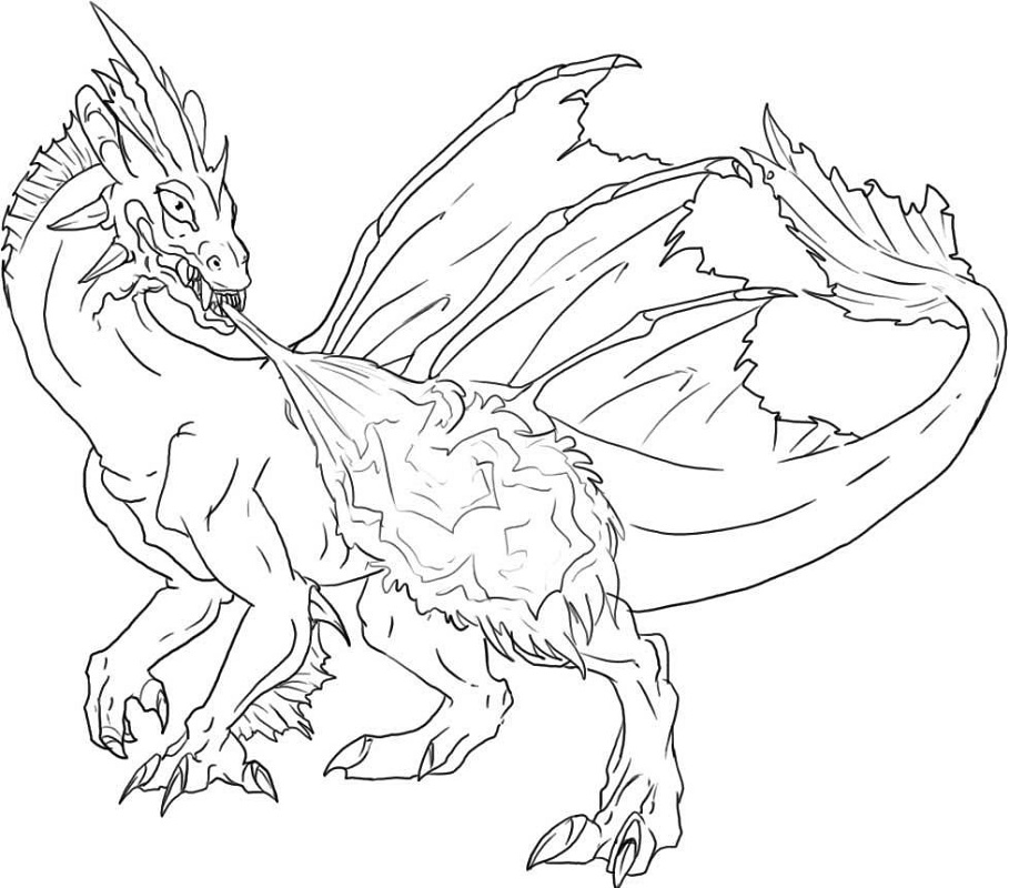 dragon coloring pages 2