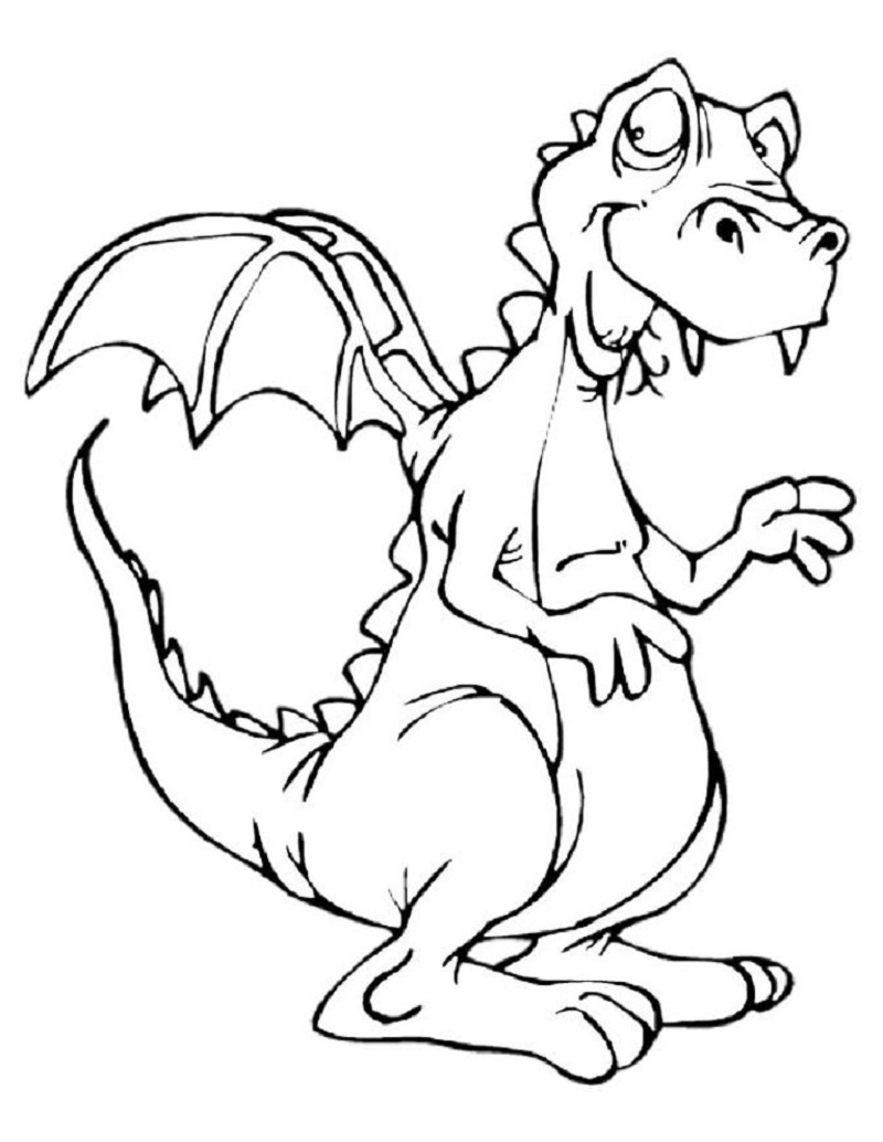 dragon coloring pages 3